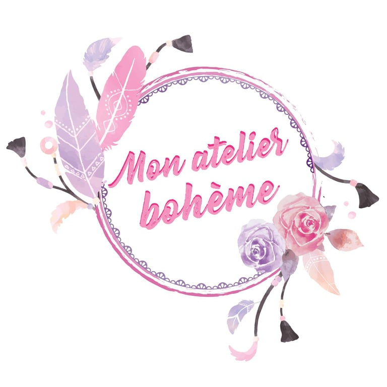 logo de la fleuriste et décoratrice mon atelier bohême